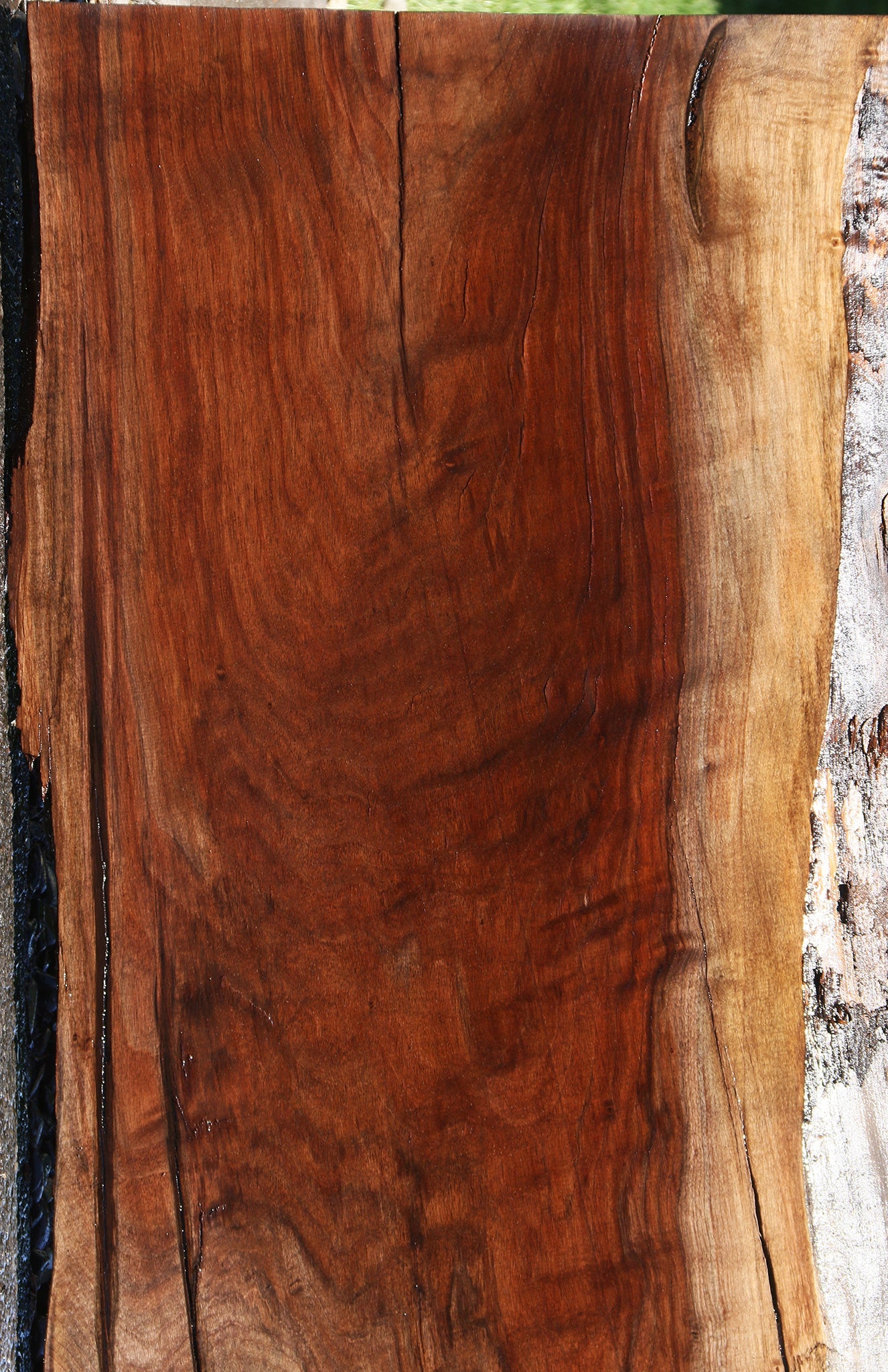 Extra Fancy Rustic Claro Walnut Live Edge Slab