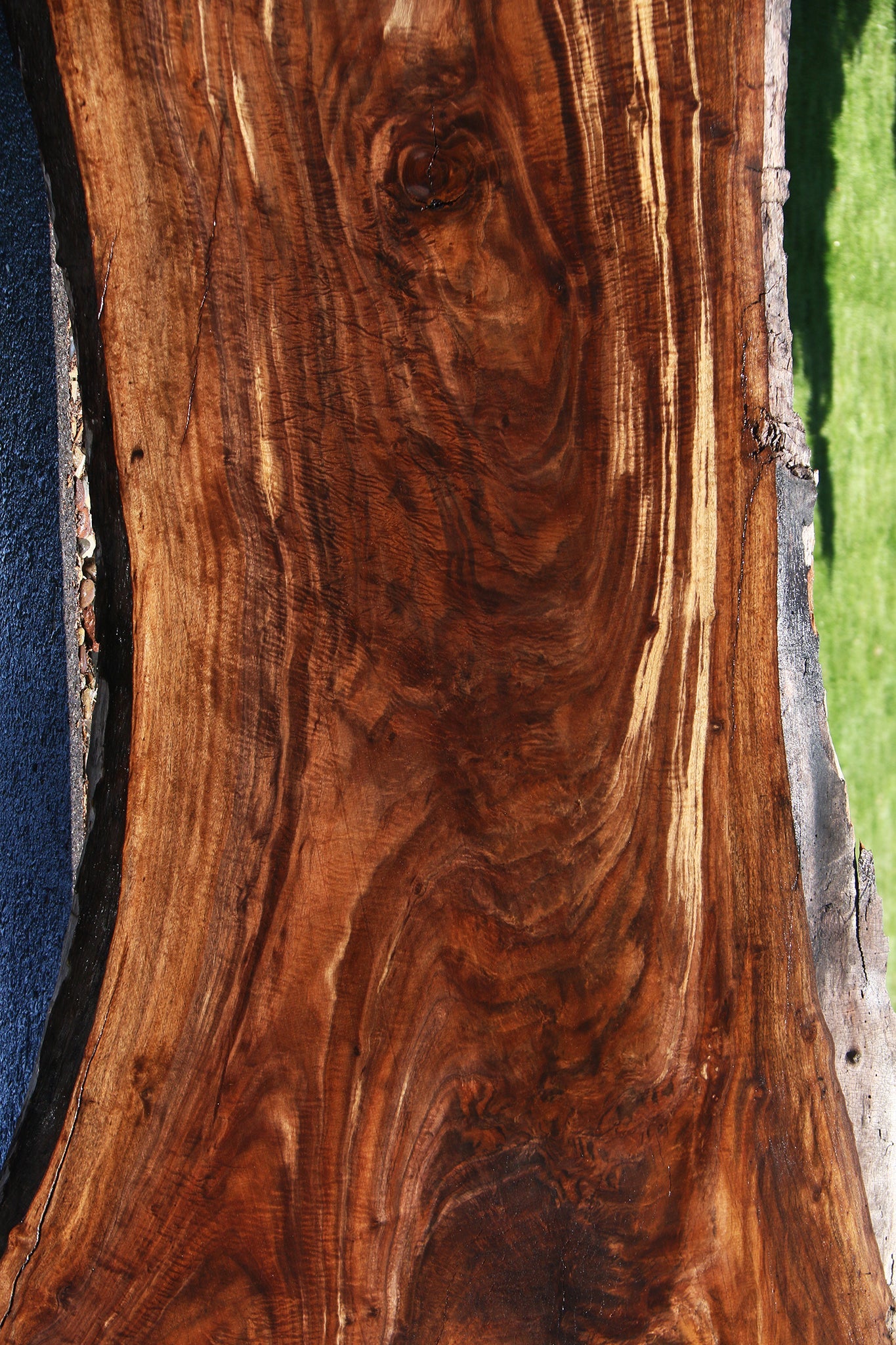 Exhibition Crotchwood Claro Walnut Live Edge Slab – Cook Woods
