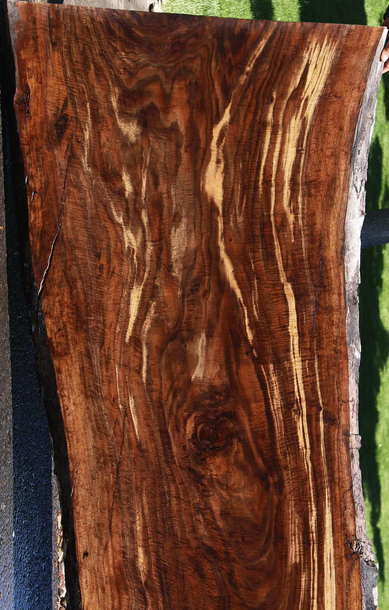 Exhibition Crotchwood Claro Walnut Live Edge Slab