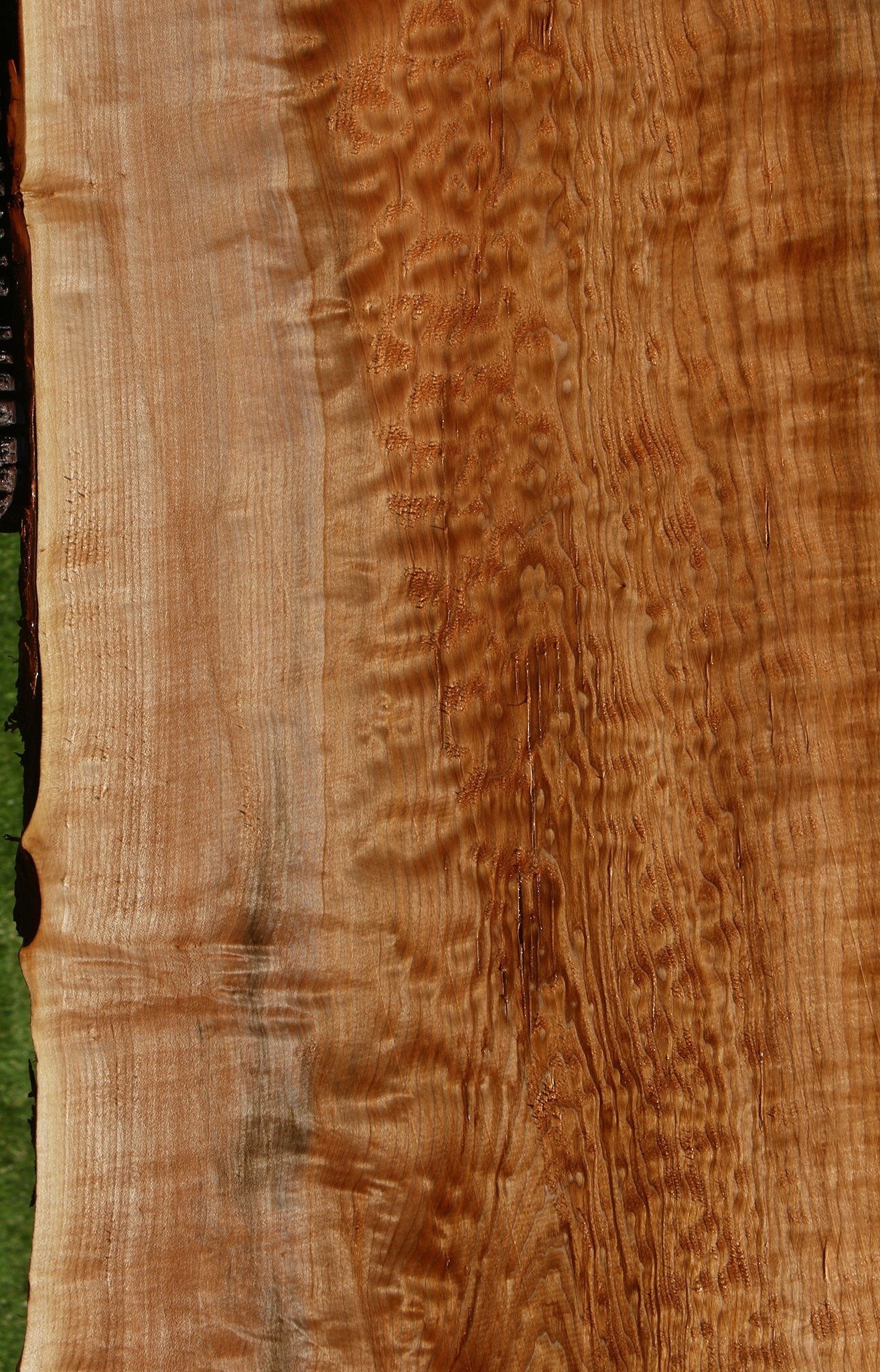 Extra Fancy Quilted Maple Live Edge Slab (Free Shipping Excluded)
