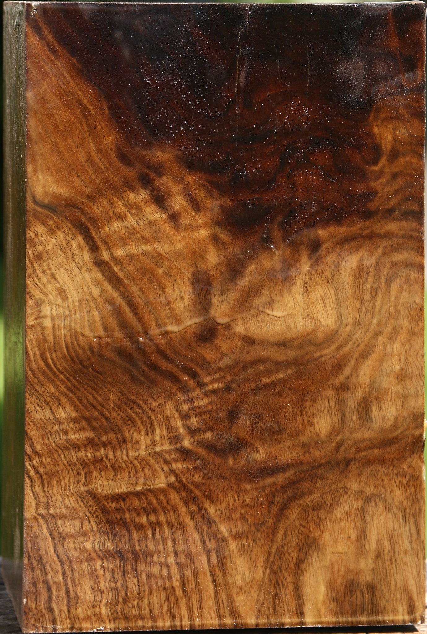 Figured Claro Walnut Vessel Blank