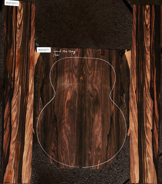 Special Grade Mun Ebony Jumbo Guitar Set