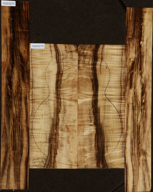 Special Grade Tiger Myrtle Jumbo Guitar Set