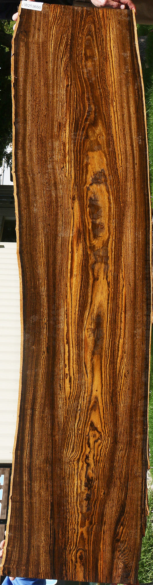 Figured Bocote Live Edge Slab (Free Shipping Excluded)