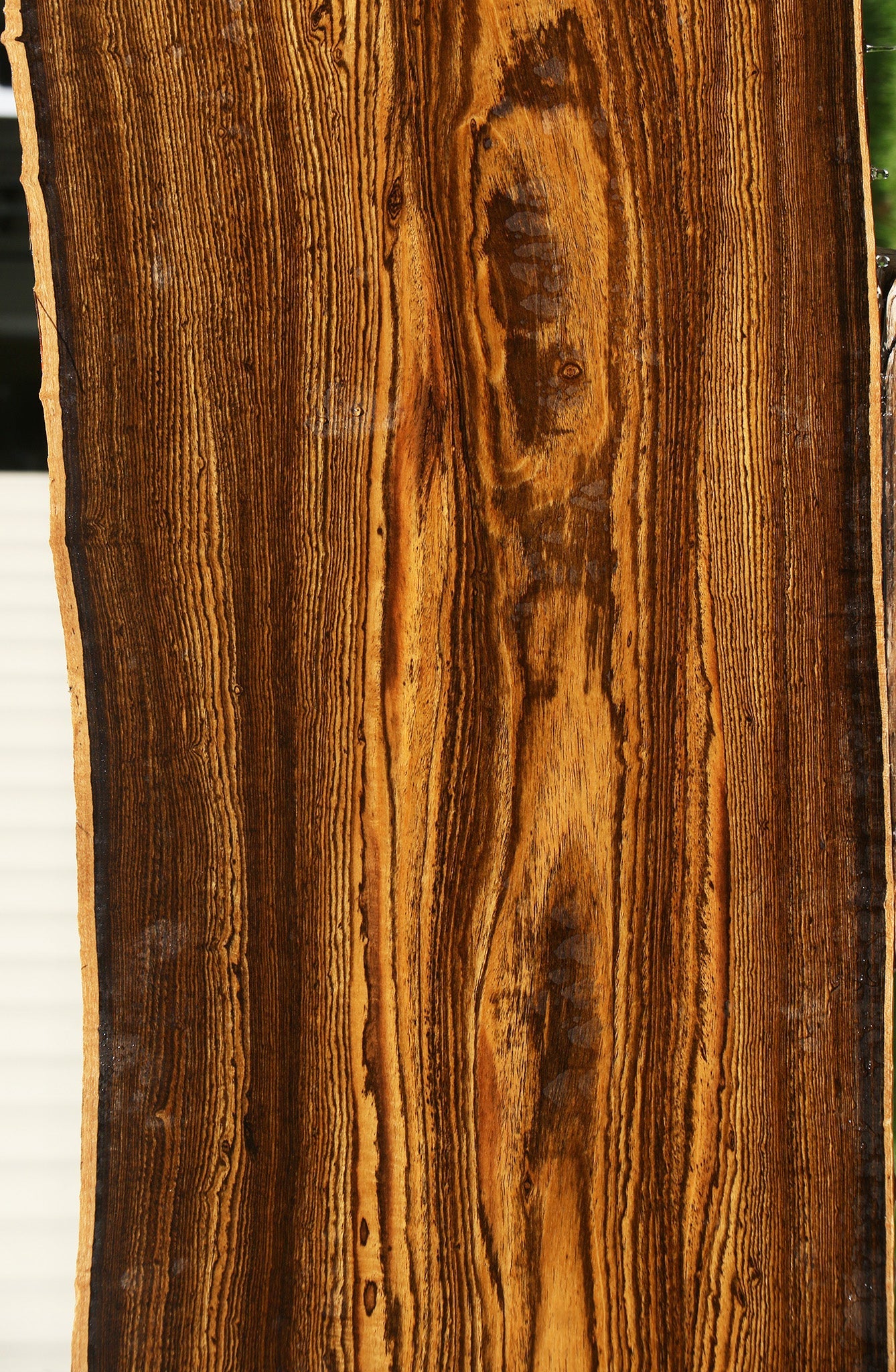 Figured Bocote Live Edge Slab (Free Shipping Excluded)