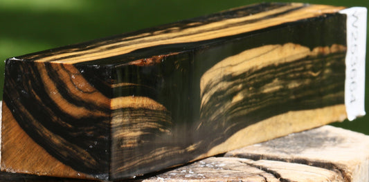 Extra Fancy Black & White Ebony Turning Square
