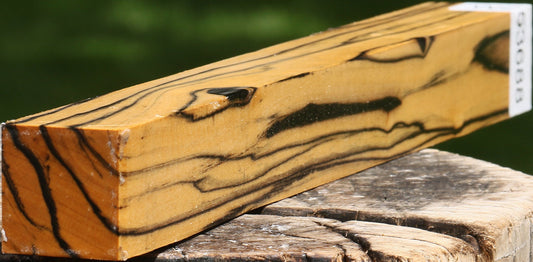 Extra Fancy Black & White Ebony Turning Square