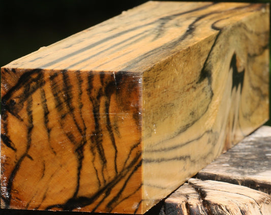Extra Fancy Black & White Ebony Peppermill