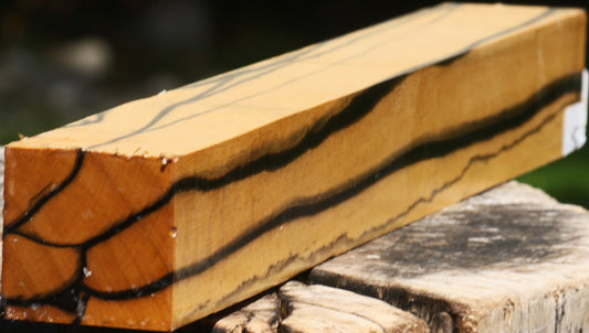 Extra Fancy Black & White Ebony Turning Square