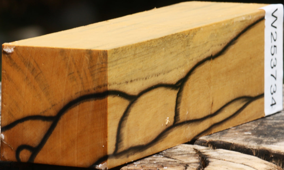 Extra Fancy Black & White Ebony Turning Square
