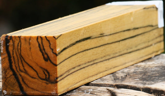 Extra Fancy Black & White Ebony Turning Square