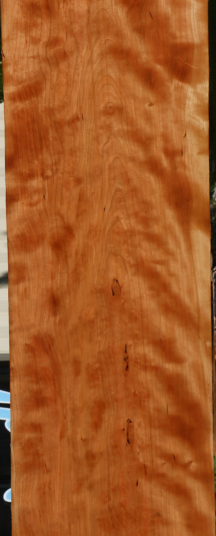 Figured Curly Cherry Lumber