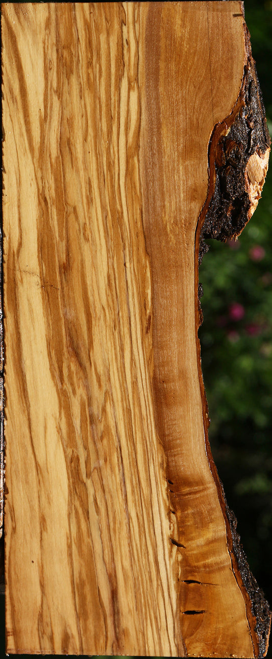 Figured Italian Olive Live Edge Lumber