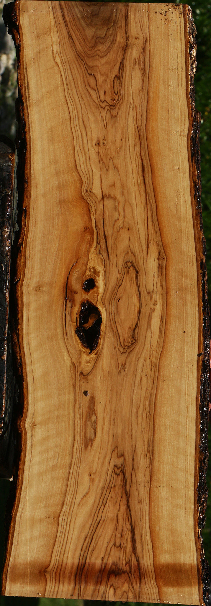 Figured African Olive Live Edge Lumber