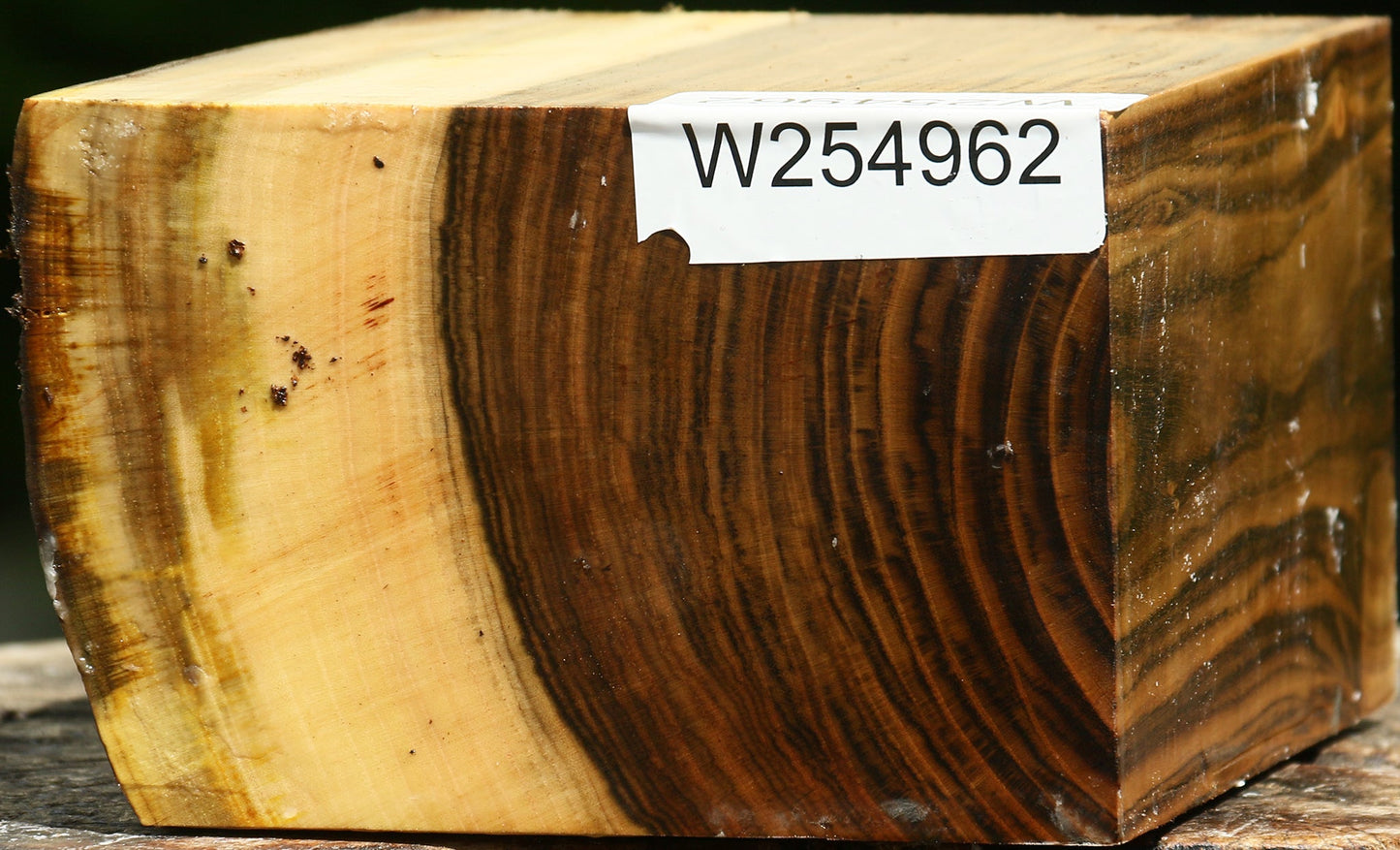 Figured Pistachio Live Edge Bowl Blank
