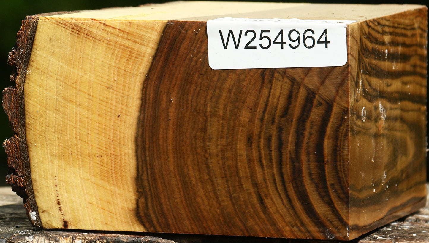 Figured Pistachio Live Edge Bowl Blank