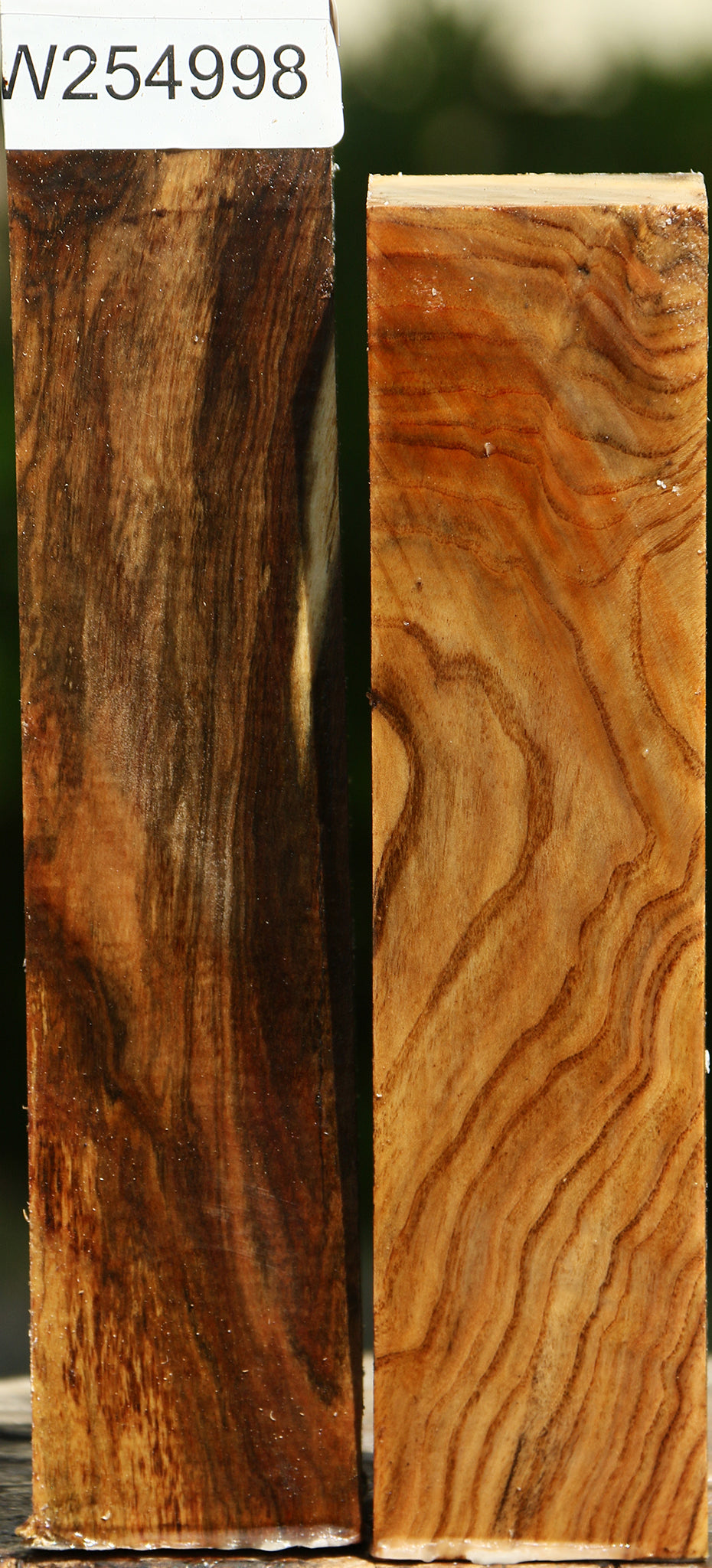 Figured Pistachio Turning Square 2 Pack