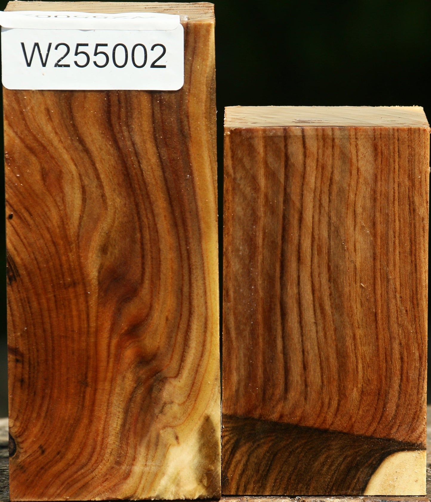 Figured Pistachio Turning Square 2 Pack