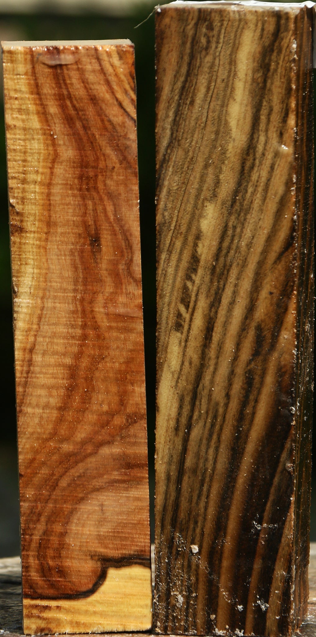 Figured Pistachio Turning Square 2 Pack