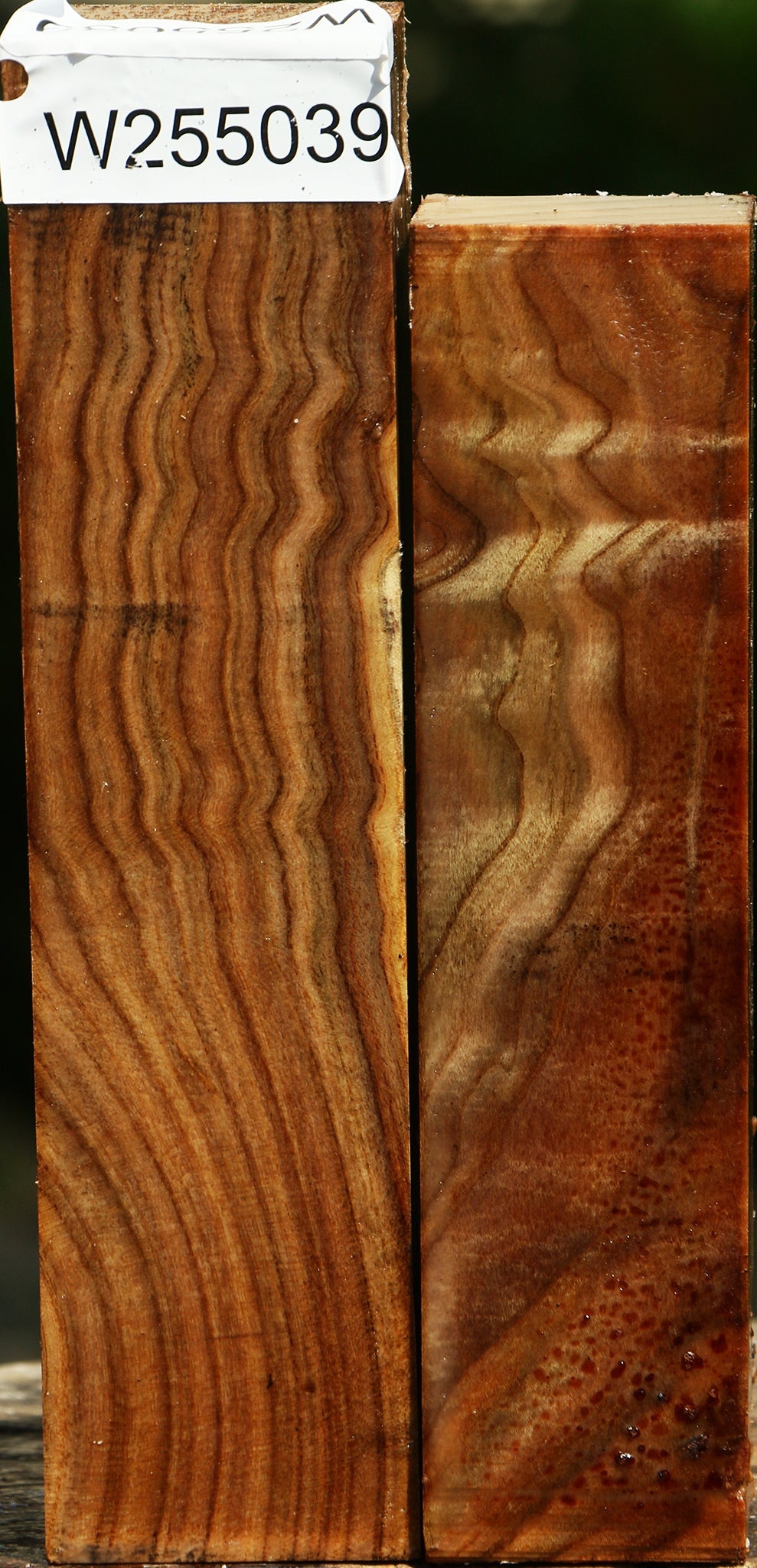 Figured Pistachio Turning Square 2 Pack