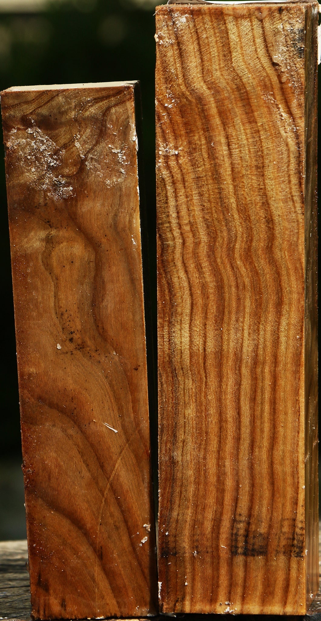Figured Pistachio Turning Square 2 Pack
