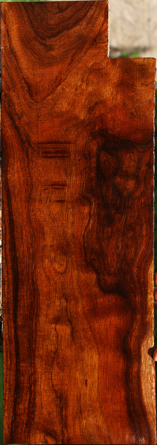 Figured Hawaiian Koa Electric Guitar Drop Top Billet