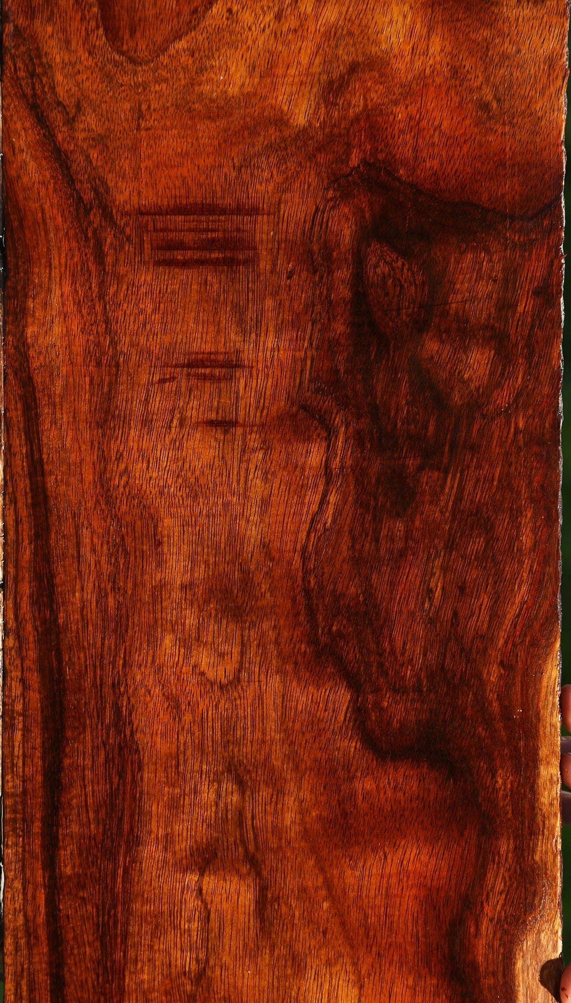 Figured Hawaiian Koa Electric Guitar Drop Top Billet