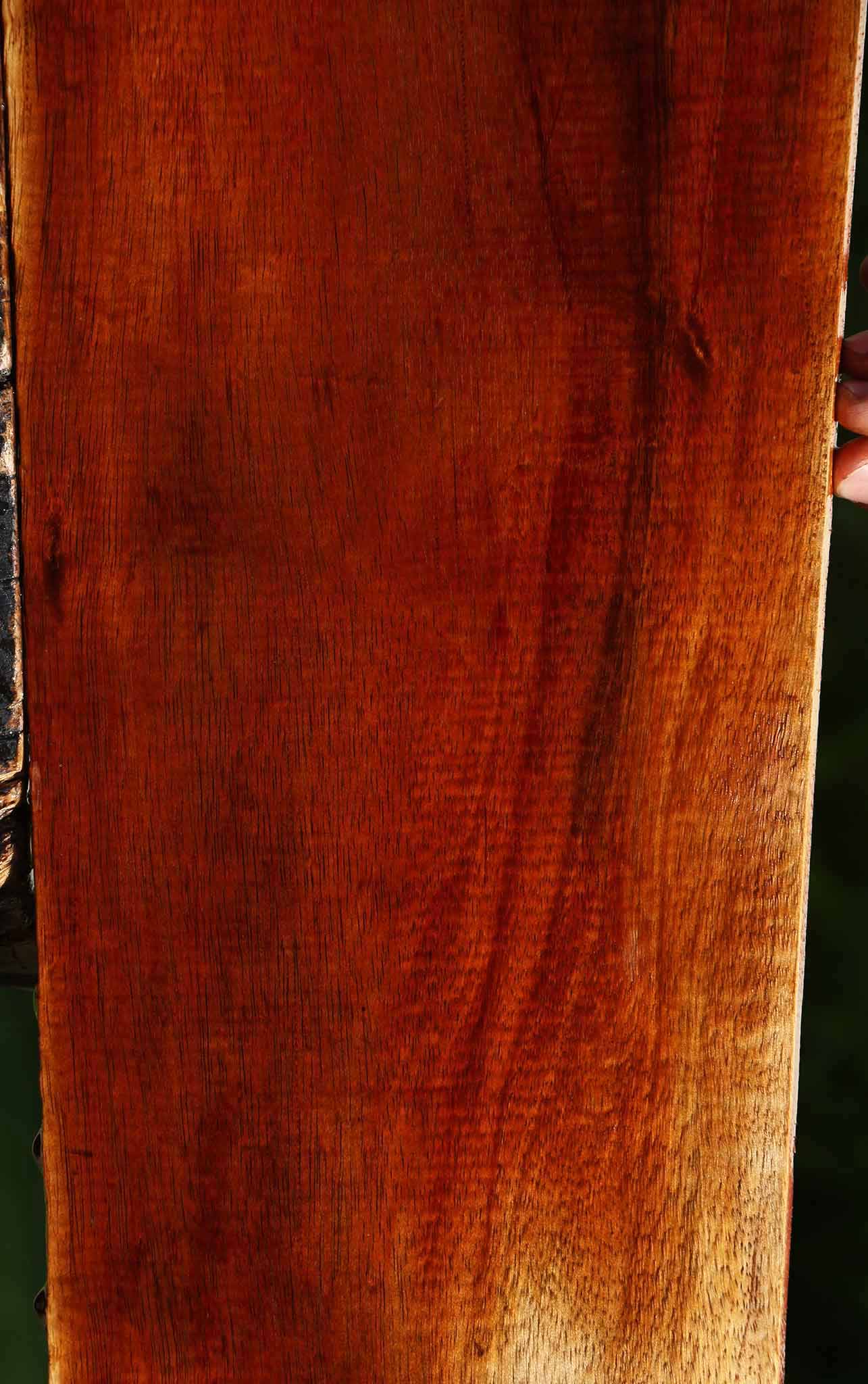 Figured Hawaiian Koa Electric Guitar Drop Top Billet