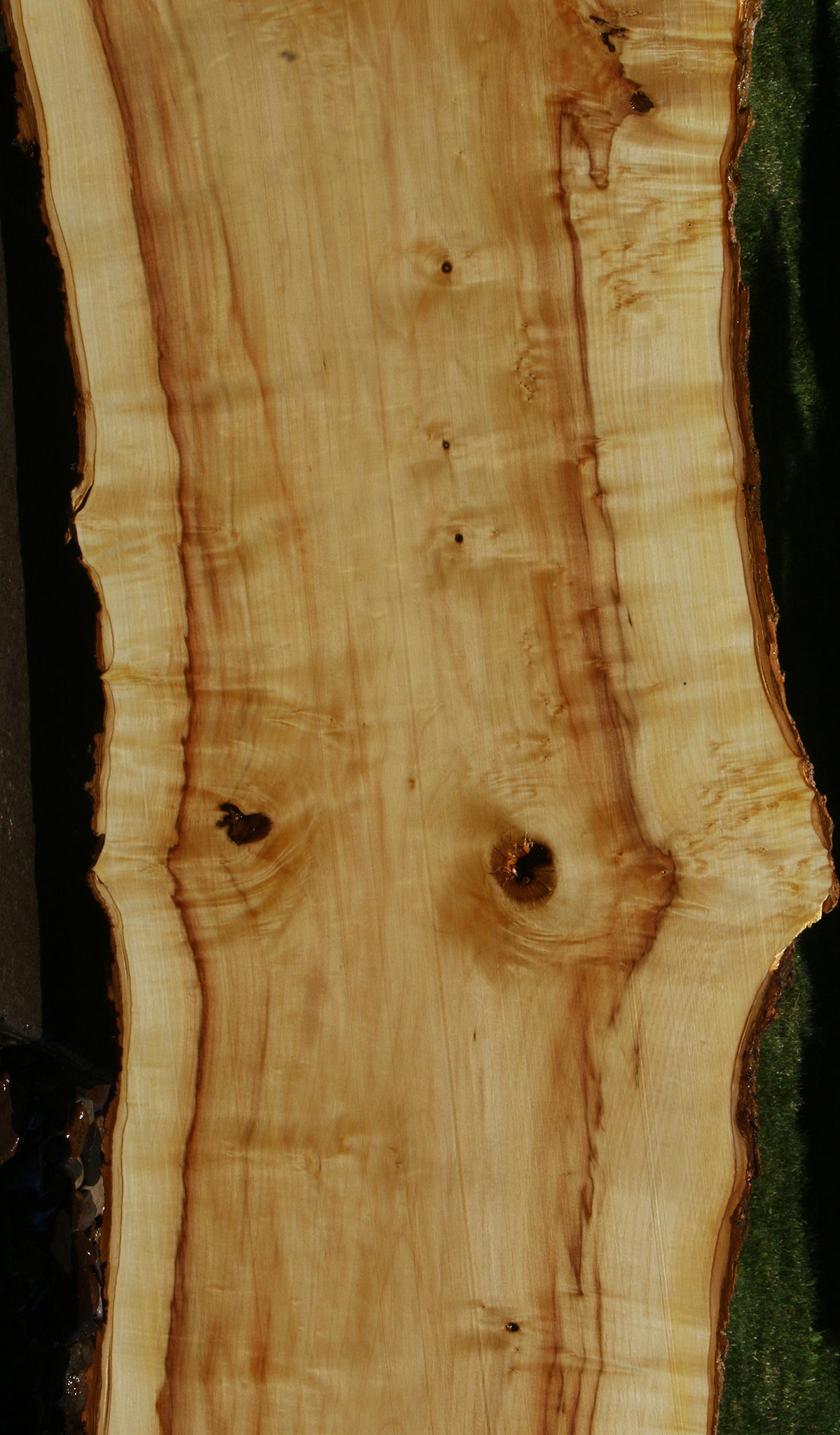 Figured Box Elder Live Edge Slab