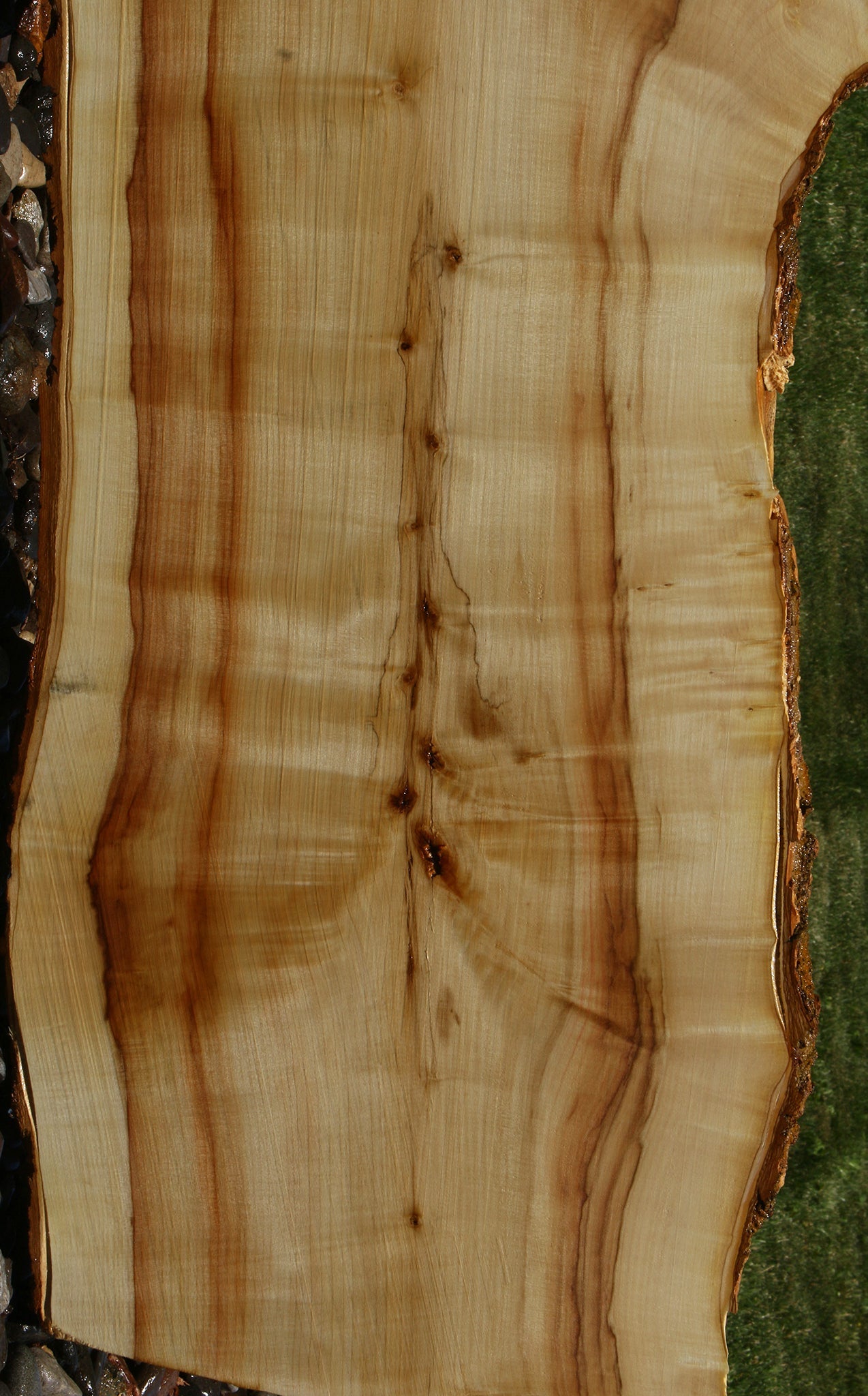 Figured Box Elder Live Edge Slab