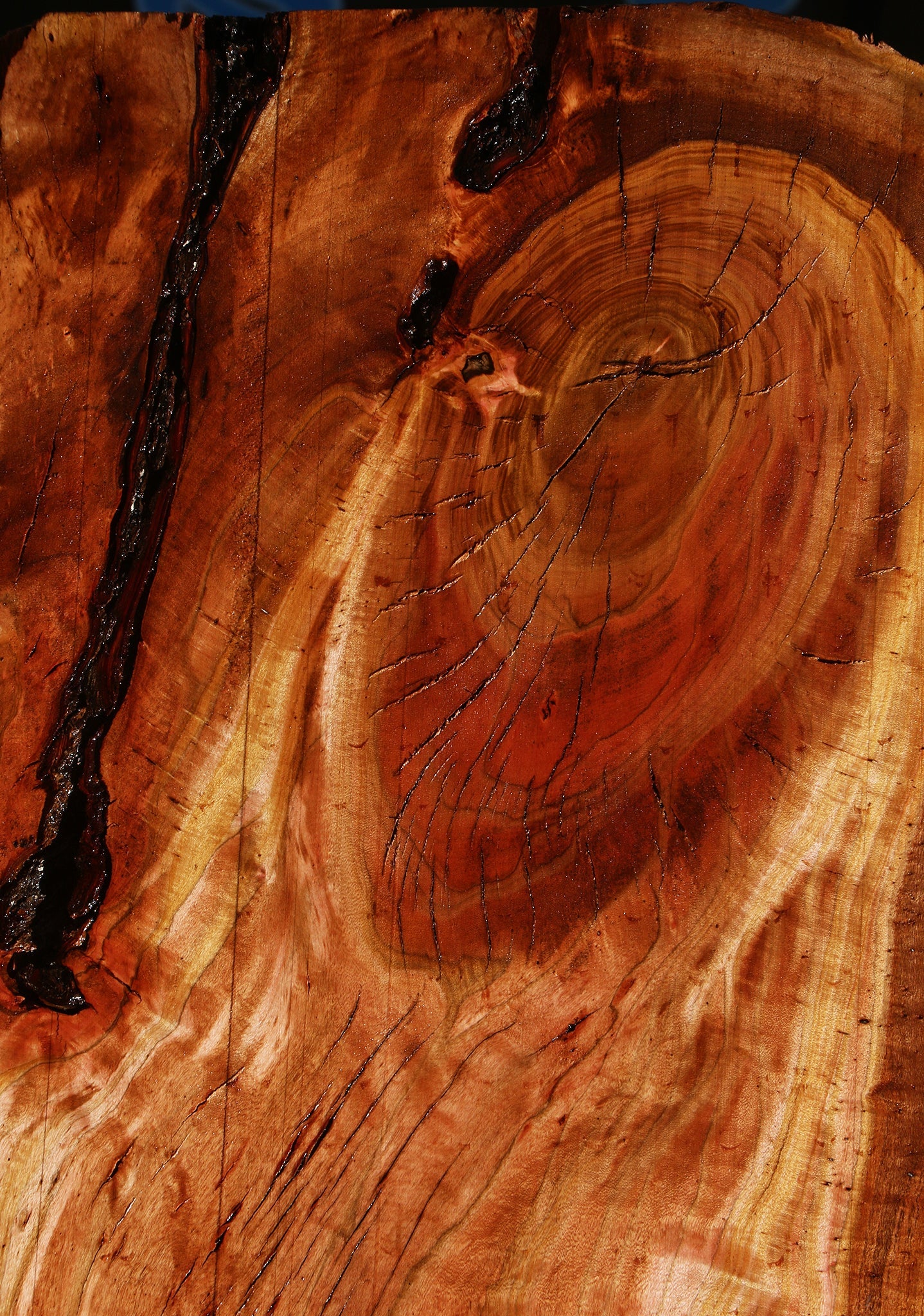 Figured Rustic Brazilian Pepperwood Live Edge Mini Slab