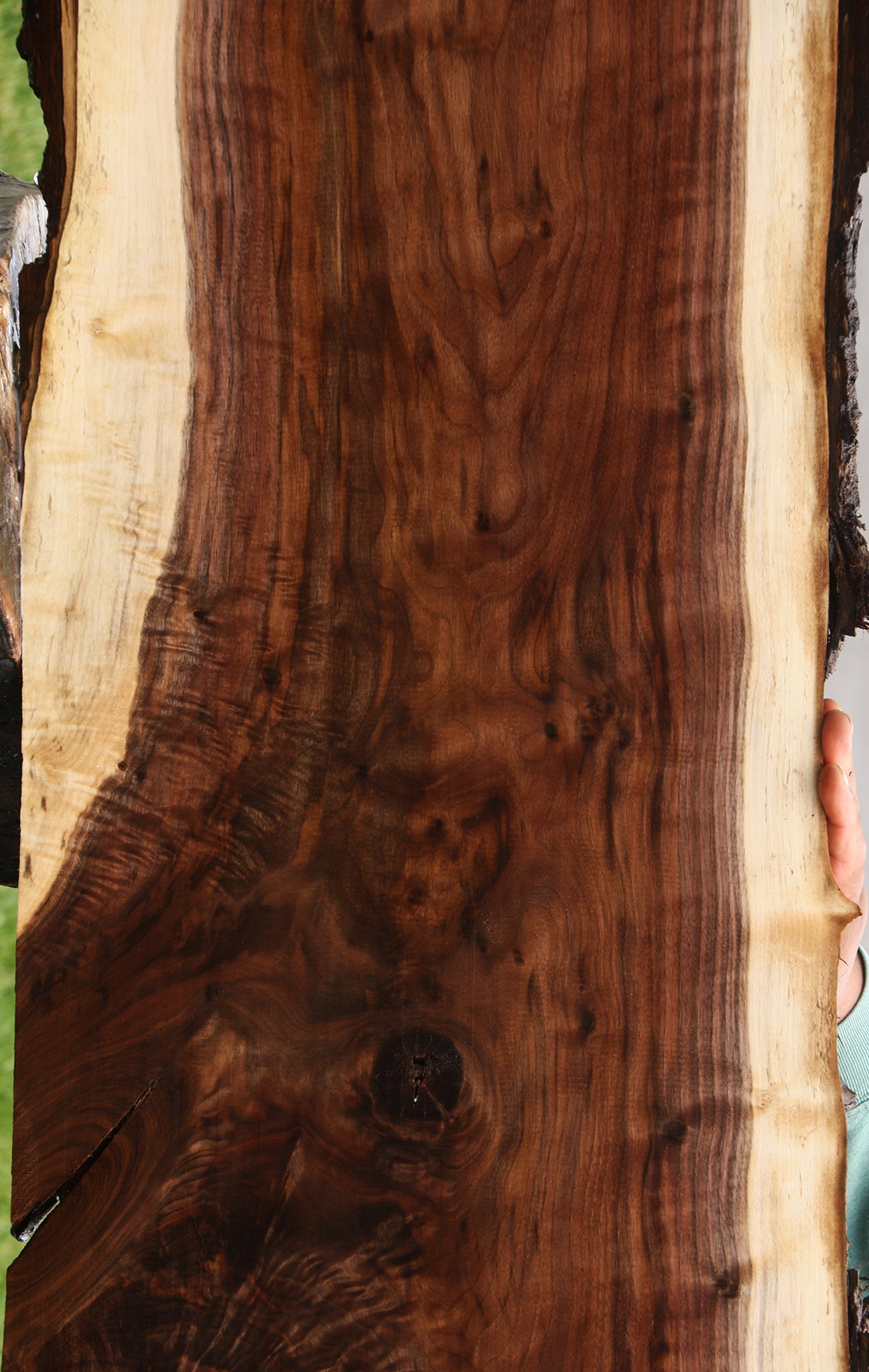 Extra Fancy Claro Walnut Live Edge Lumber