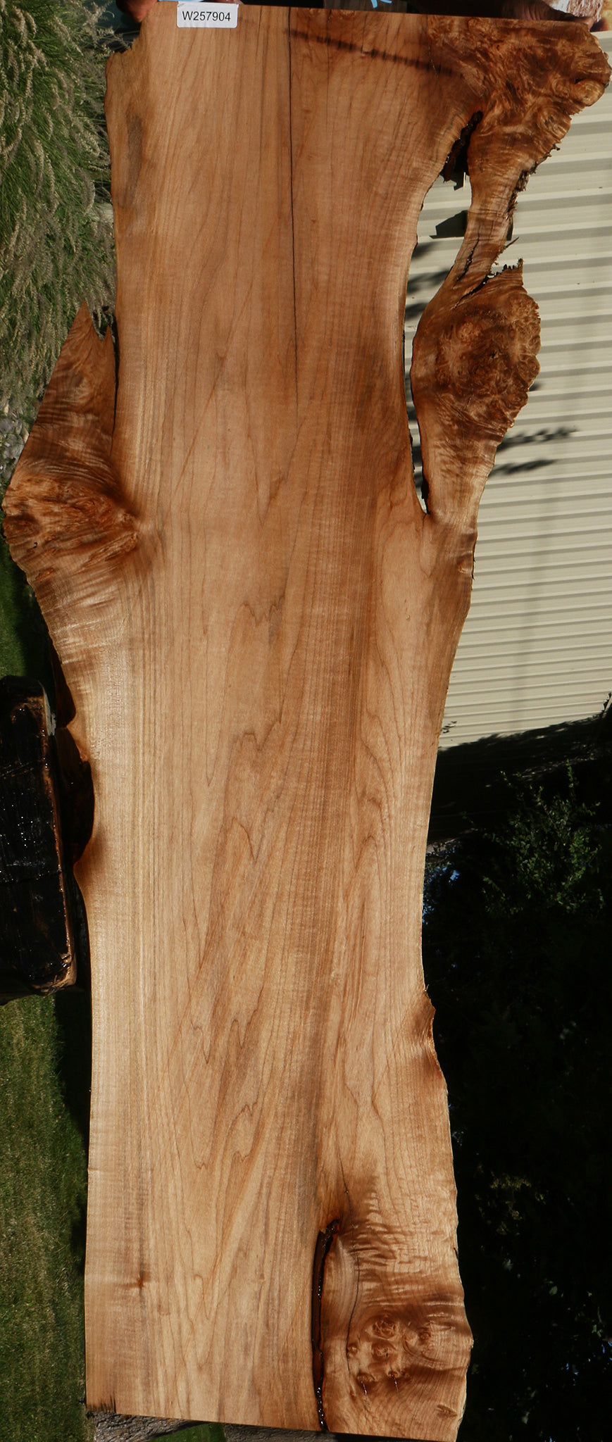 Figured Maple Live Edge Slab (Free Shipping Excluded)