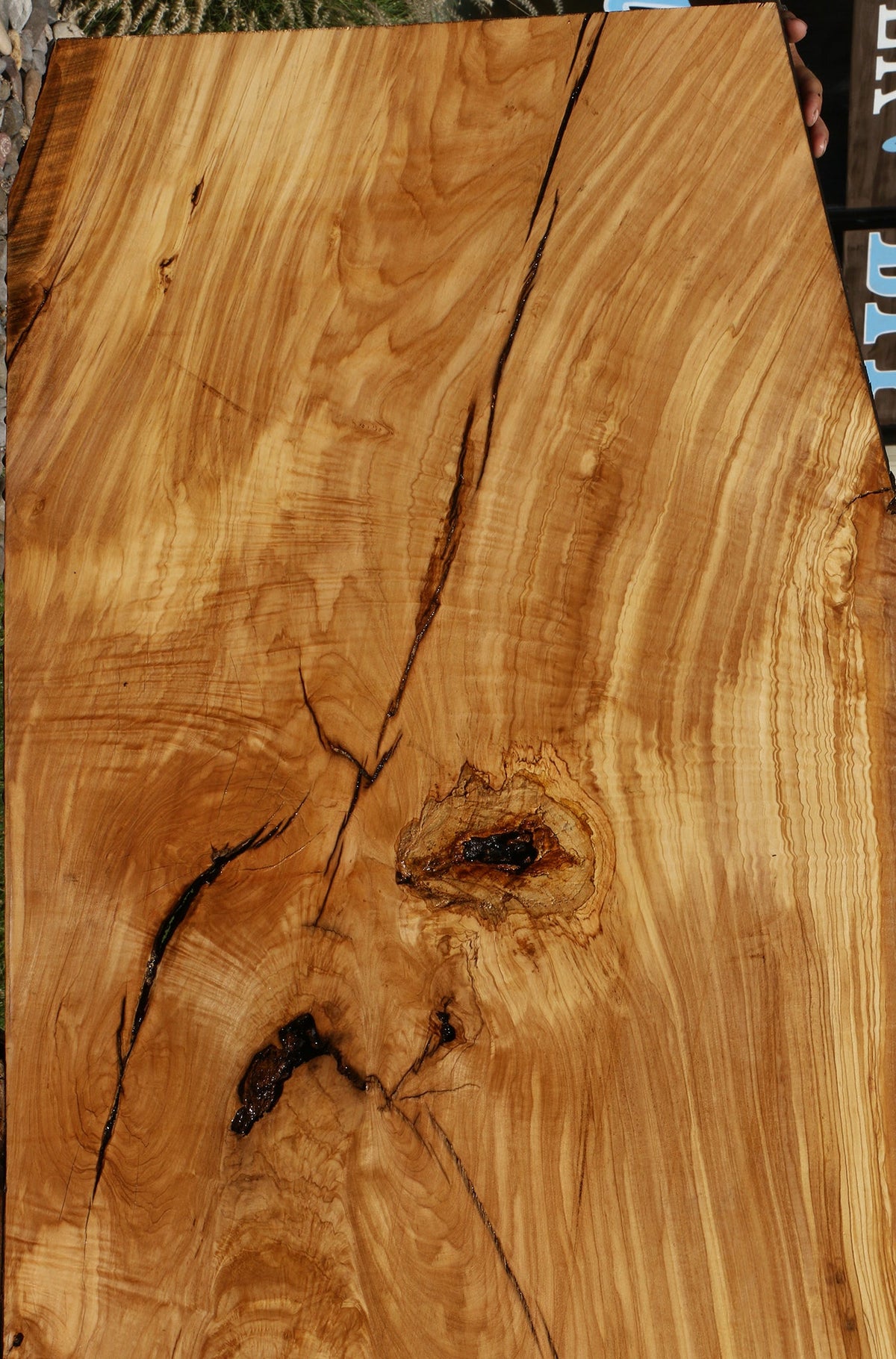 Rustic Italian Olive Live Edge Slab