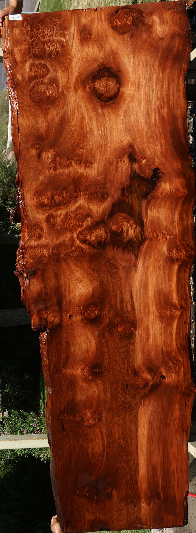 114" Long Redwood Live Edge Slab