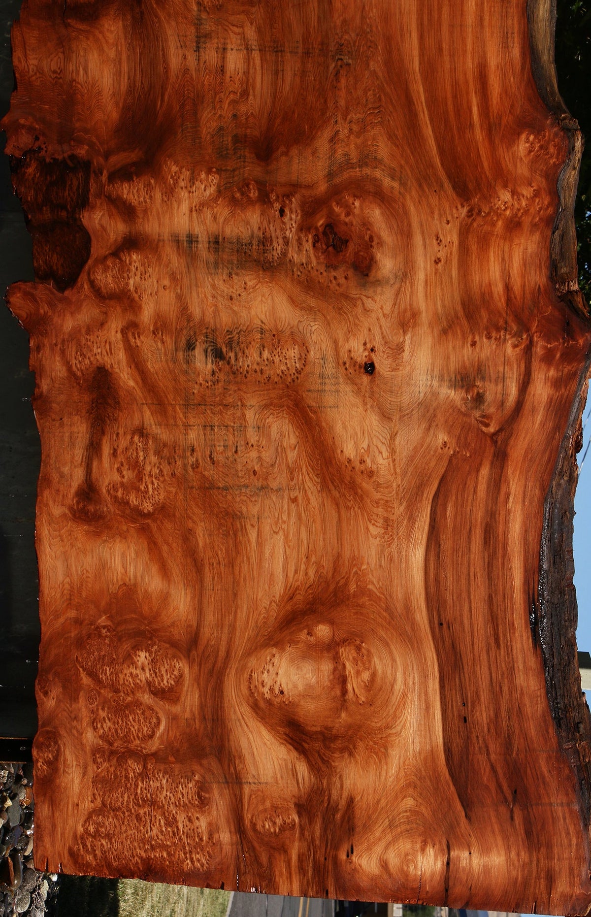 114" Long Redwood Live Edge Slab