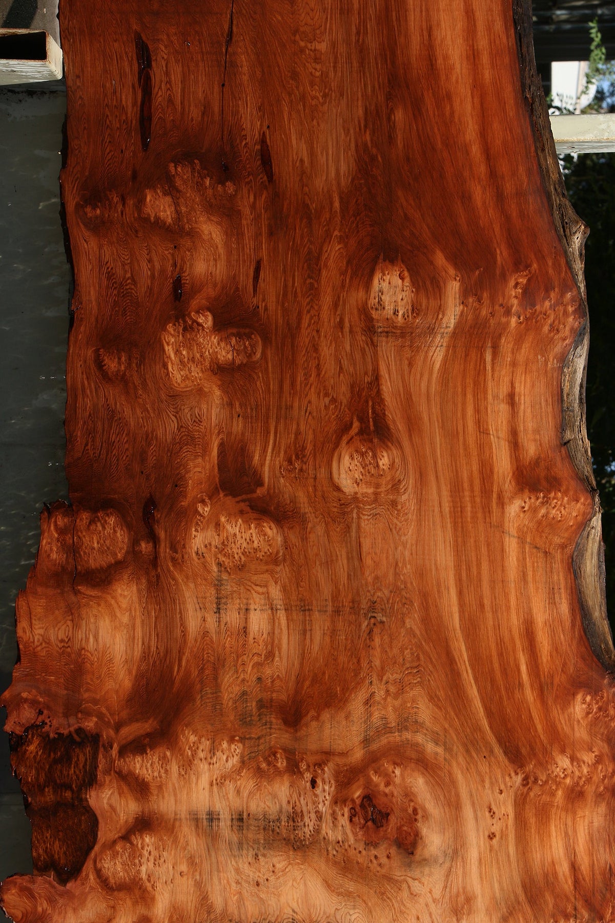 114" Long Redwood Live Edge Slab