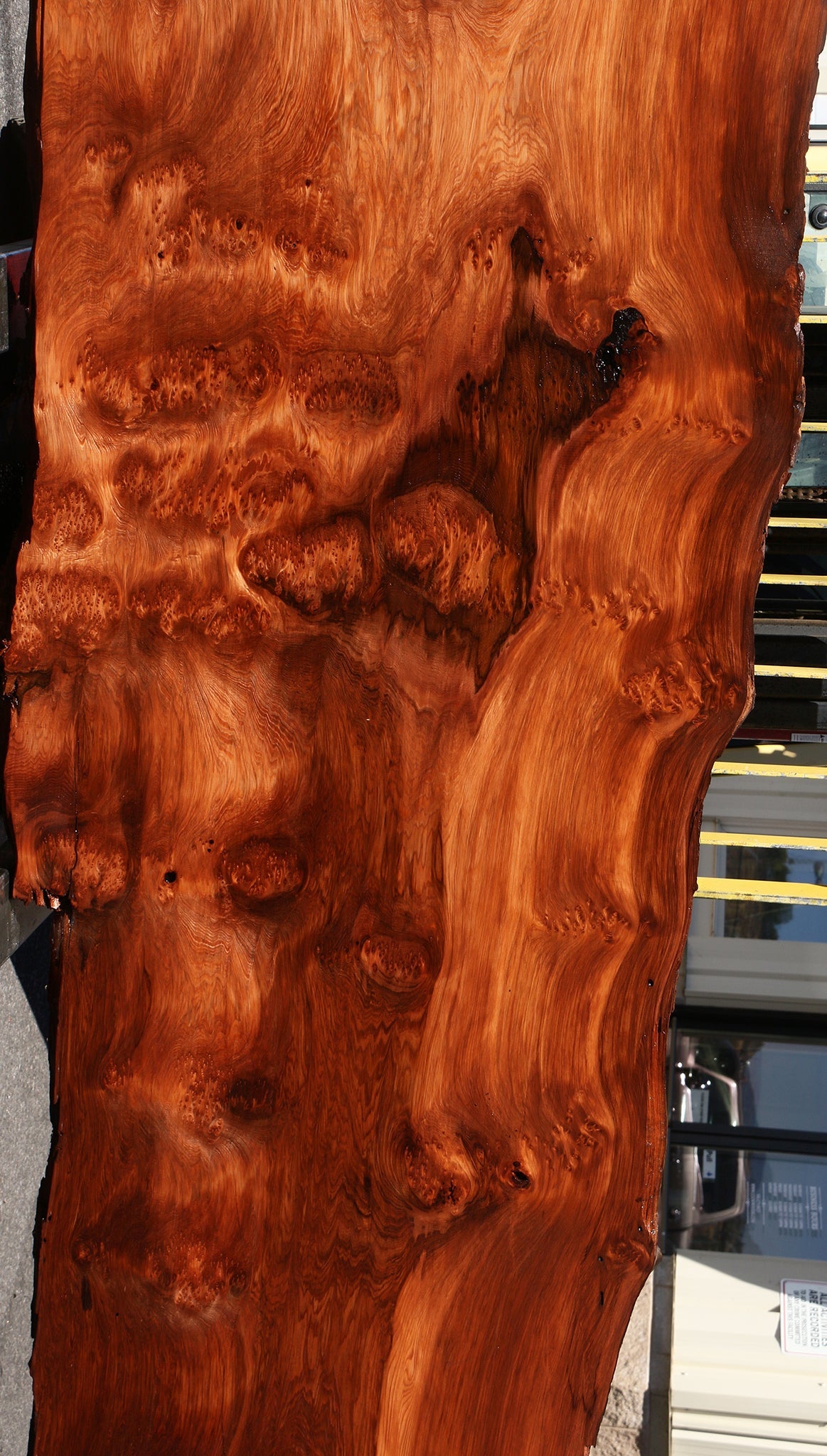 114" Long Redwood Live Edge Slab