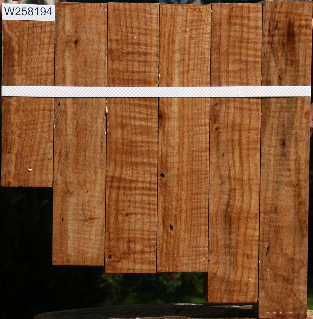 Figured Maple Turning Square 6 Pack