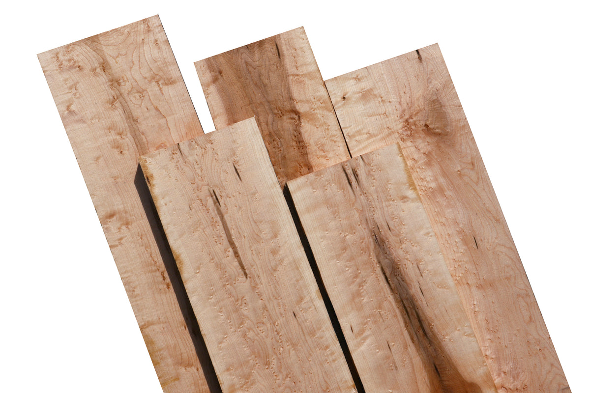 Birdseye Maple Lumber (24" x 6-3/8" x 7/8")