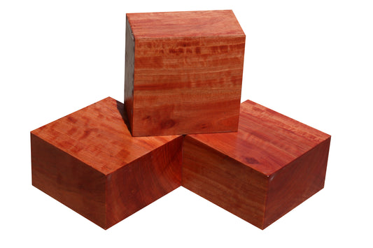 Figured Red Eucalyptus Bowl Blank (6" x 6" x 3")