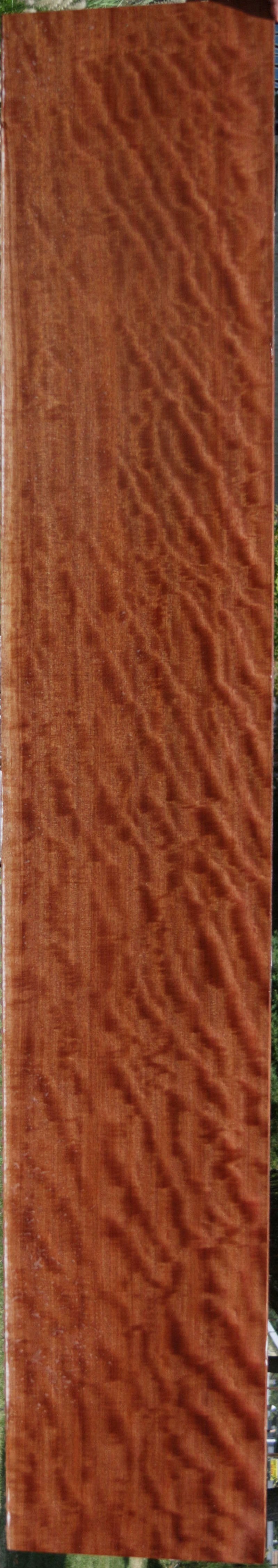 Curly Quartersawn XF Figured African Makore Lumber (Guitar Billet)