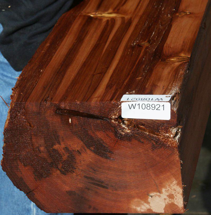 Old Growth Salvaged Redwood Mantel