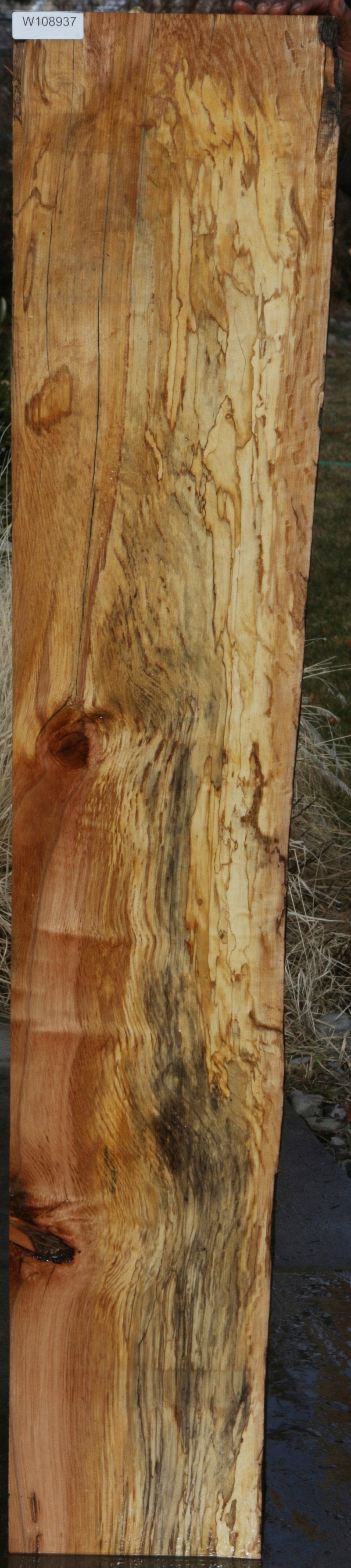 Spalted Natural Rustic Black Oak Mantel