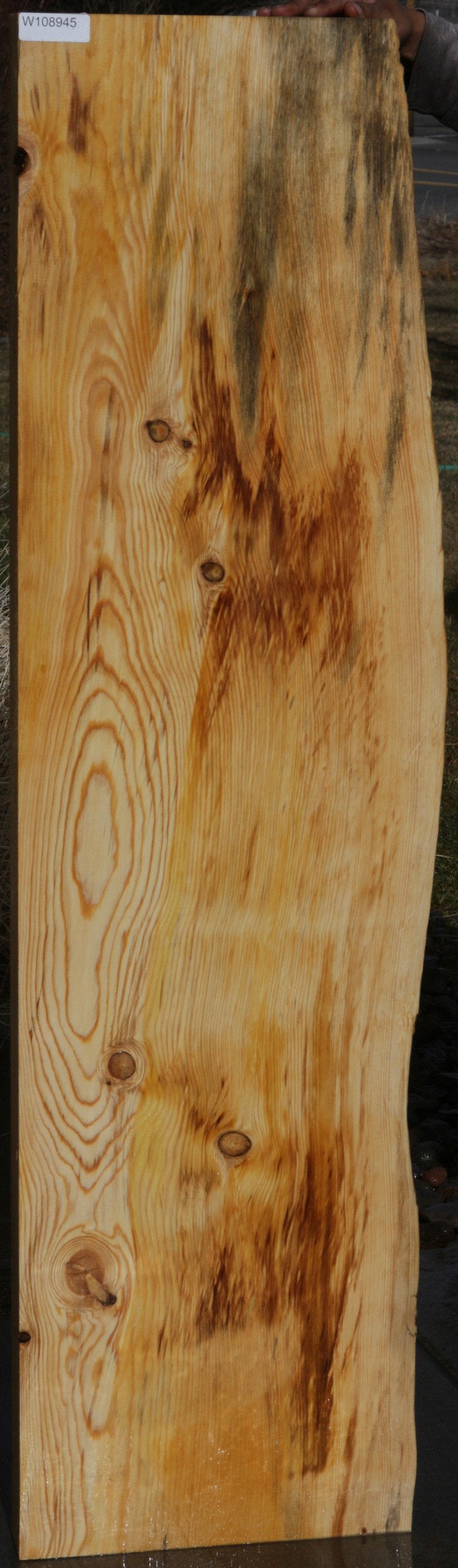 Natural Rustic Blue Ponderosa Pine Mantel