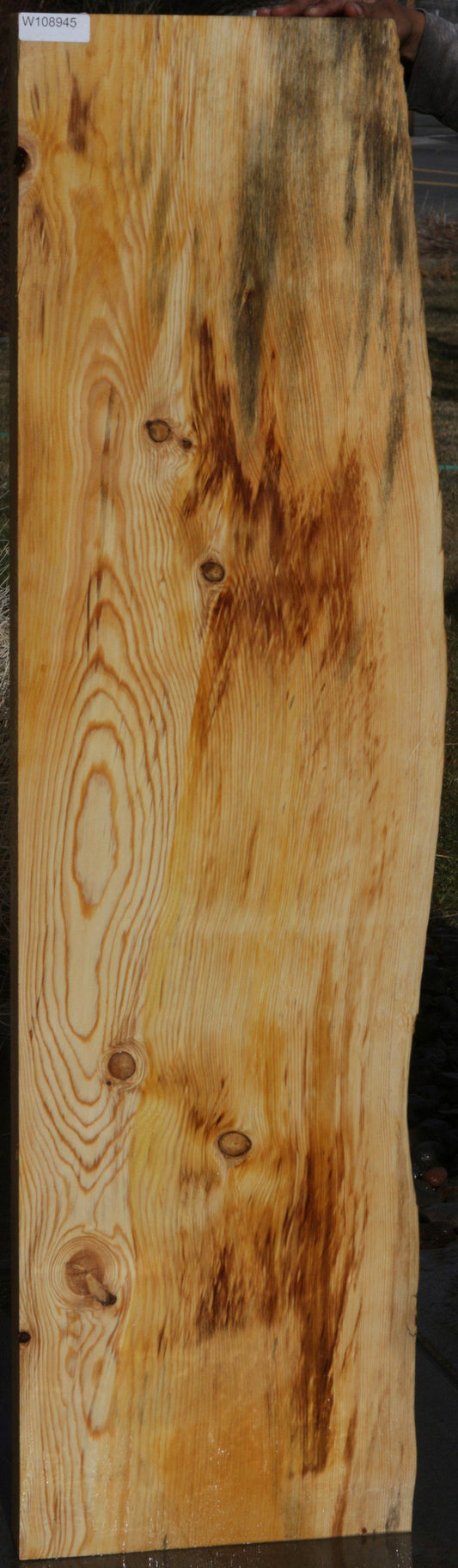 Natural Rustic Blue Ponderosa Pine Mantel