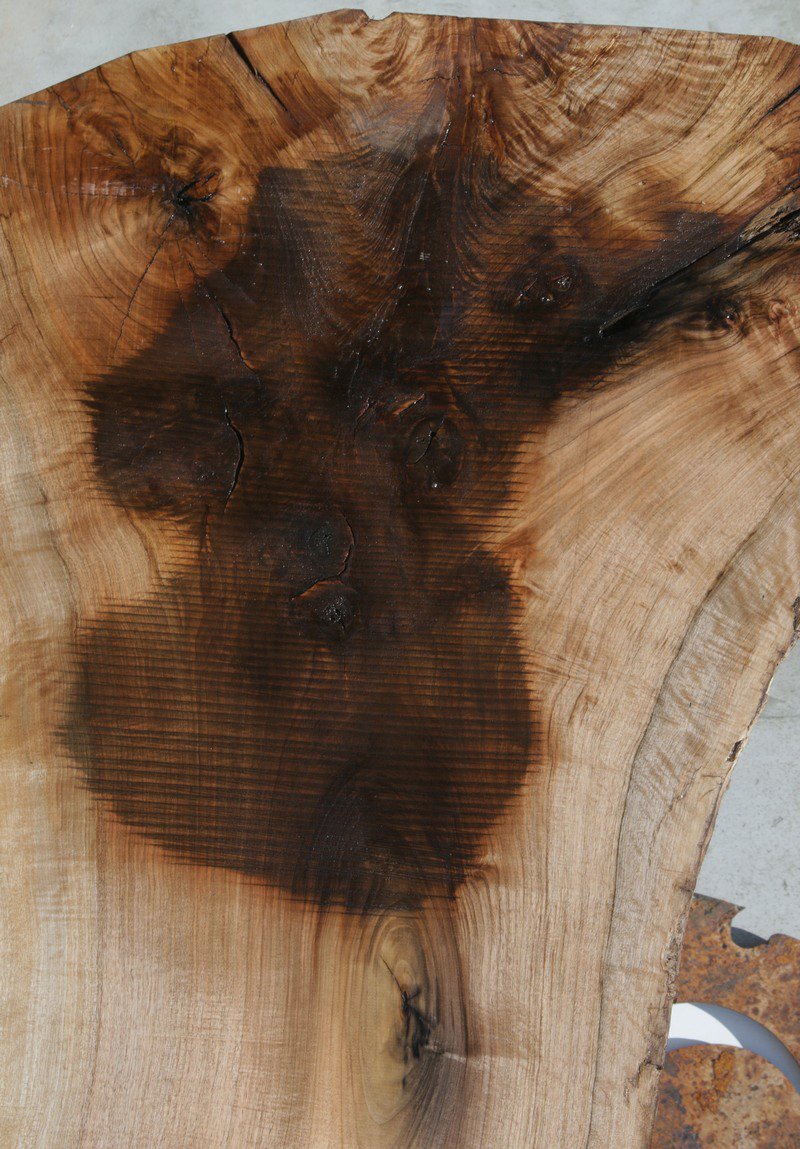 Rustic Grafted English/Claro Walnut Slab