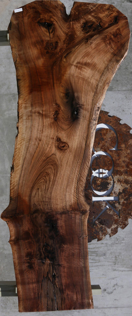 Rustic Grafted English/Claro Walnut Slab