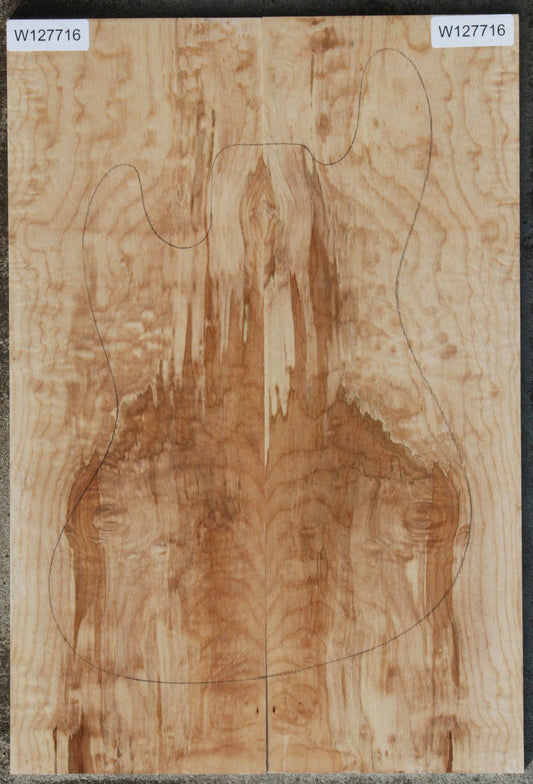 Extra Fancy Figured Maple Drop Top Electric Guitar Set