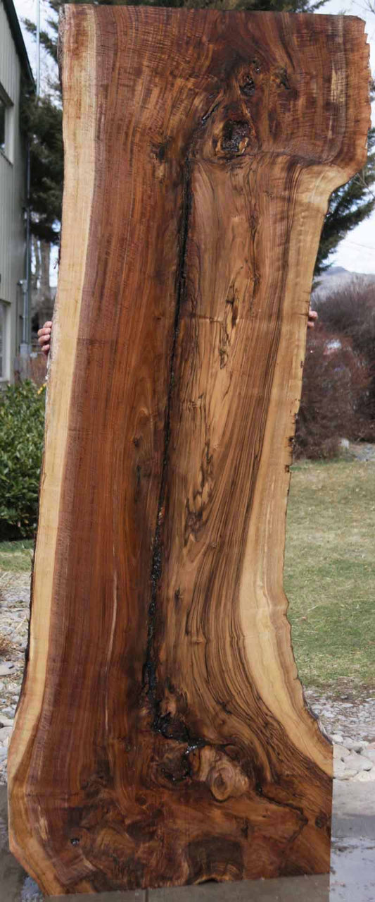 Half & Half Grafted English/Claro Walnut Slab